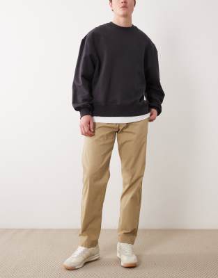 Jack & Jones Loose Chino Pants In Black