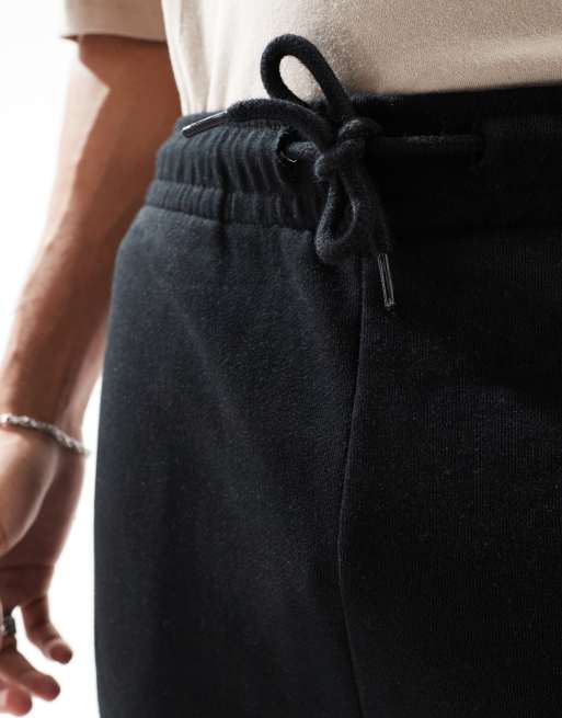Jack & Jones loose cuffed sweatpants in black