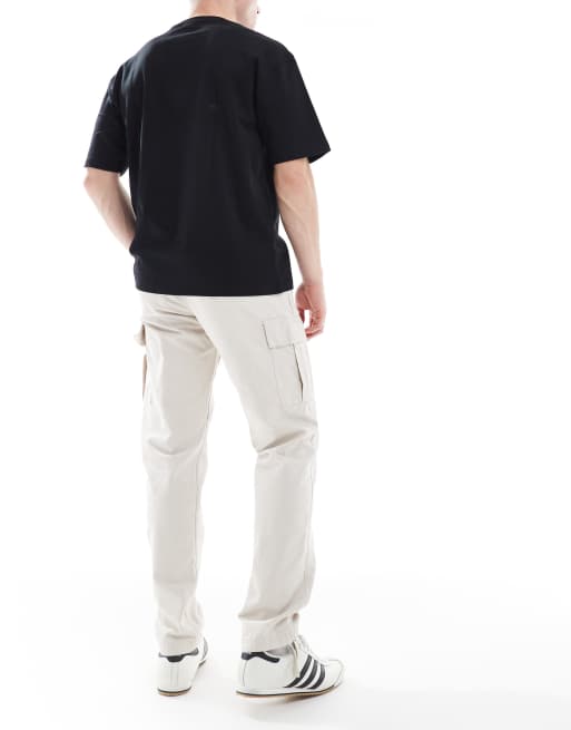 Jack & Jones loose fit cargo pants in beige 
