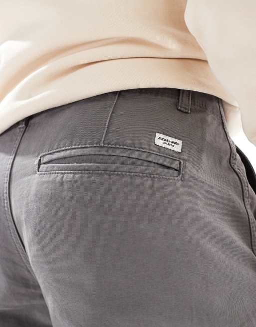 Jack & Jones loose fit cargo pants in dark gray, 4 of 5