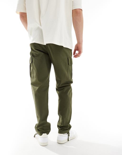 Jack & Jones loose fit cargo pants in khaki, 3 of 5