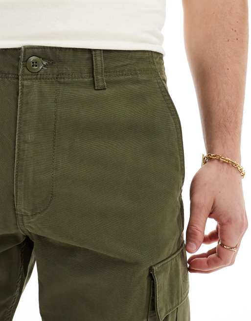 Jack & Jones loose fit cargo pants in olive