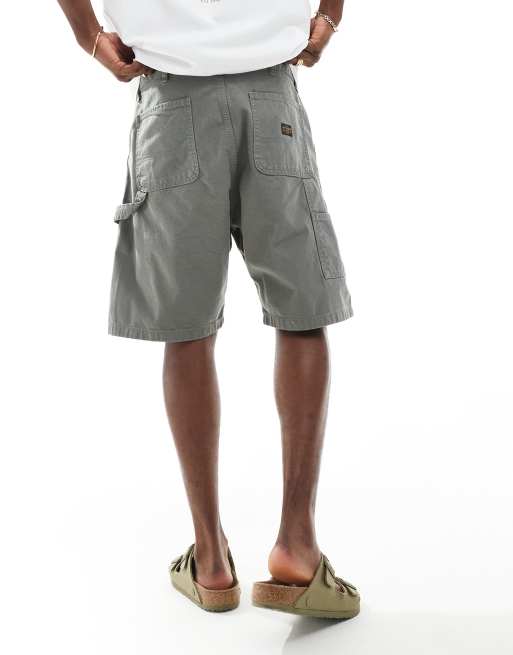Jack & Jones loose fit carpenter short in grey, 5 of 5