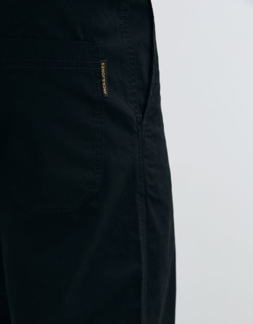 Jack & Jones loose fit chino in black, 3 of 5