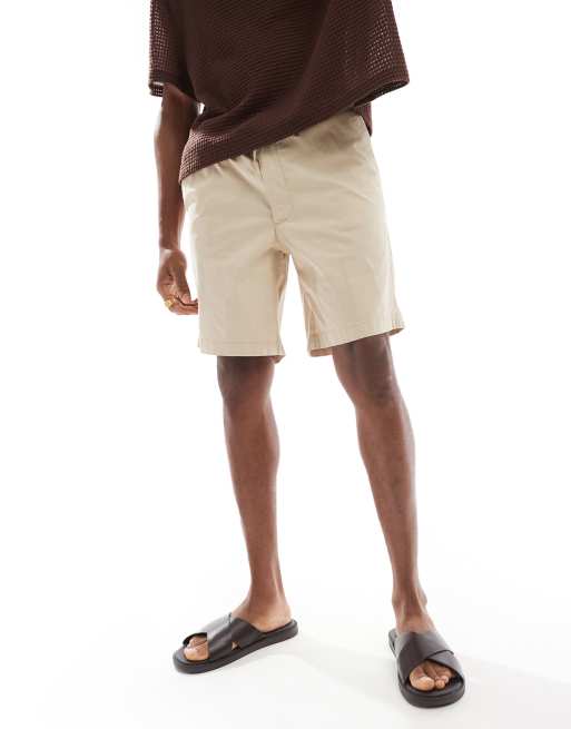 Jack & Jones loose fit chino short in beige