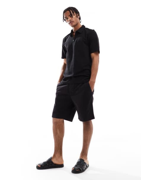 Jack & Jones loose fit chino short in black - view 1