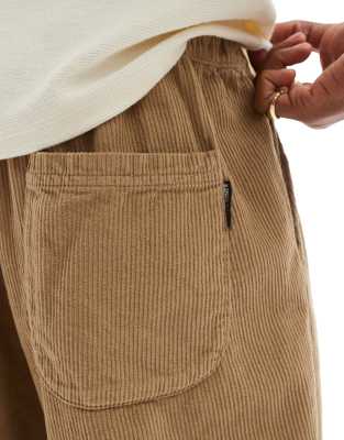 Jack & Jones Loose Fit Cord Short In Neutral