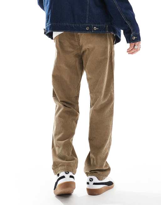 Jack & Jones loose fit drawstring cord pants in tan | ASOS