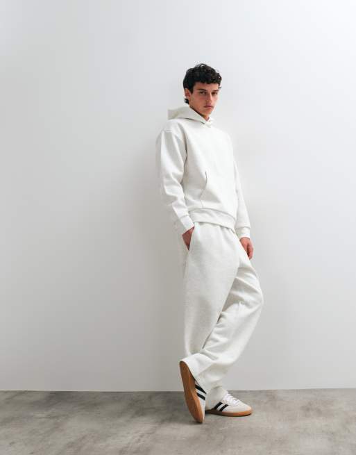 Jack & Jones heavyweight jersey co-ord in grey heather, 3 of 3