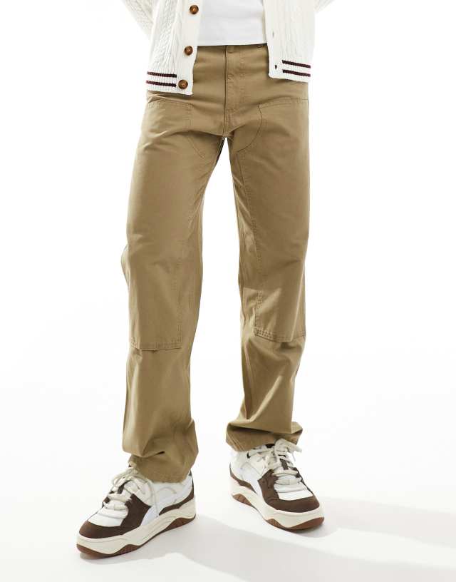 Jack & Jones - loose fit painter trouser in beige