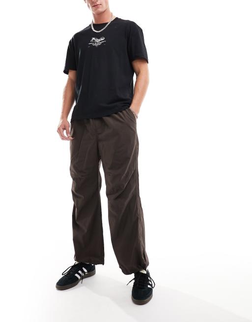 Jack & Jones loose fit pants in brown