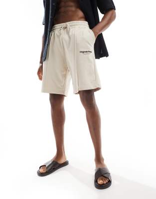 Jack & Jones Loose Fit Sweat Short In White