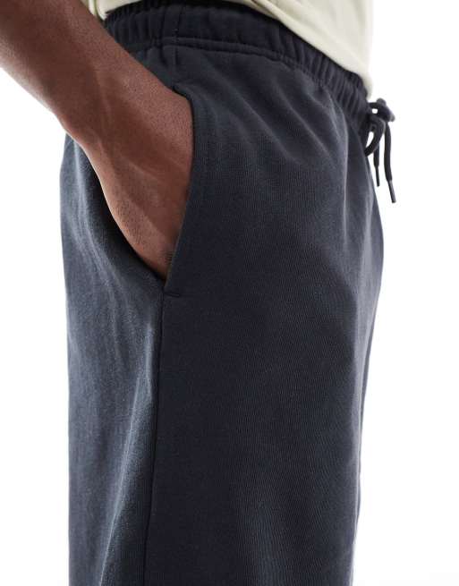Jack & Jones loose fit sweat short in navy, 3 of 5