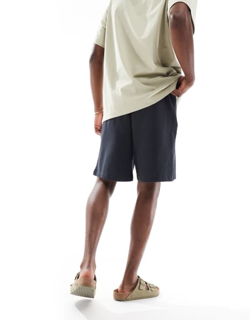 Jack & Jones loose fit sweat short in navy, 4 of 5