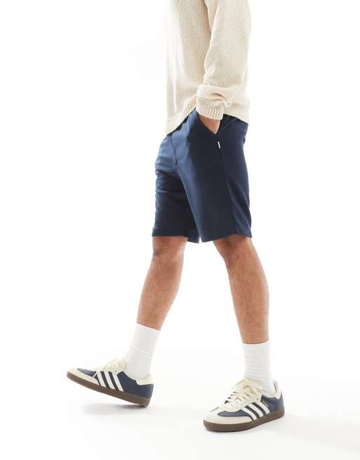 Jack & Jones loose fit sweat shorts in navy