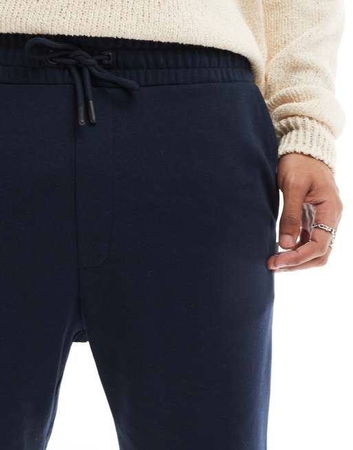 Jack & Jones loose fit sweat shorts in navy
