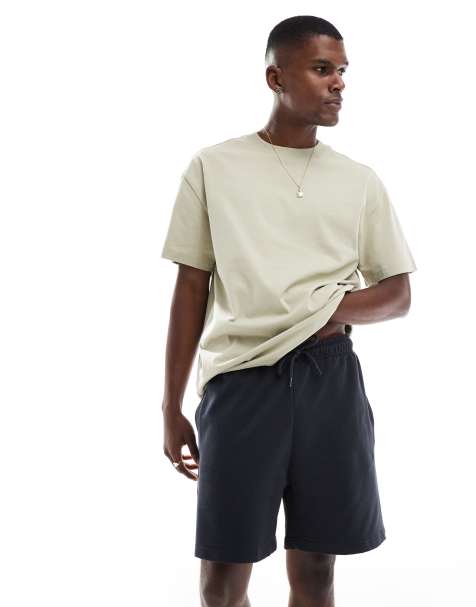Jack & Jones loose fit sweat shorts in navy - view 1