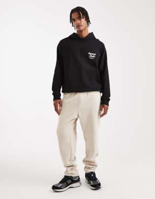 Jack & Jones Loose Fit Sweatpants In Black