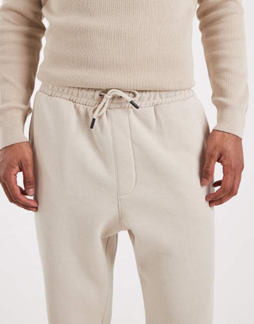 Jack & Jones loose fit sweatpants in beige, 4 of 5