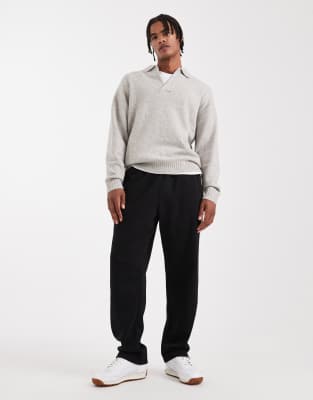 Jack & Jones Loose Fit Sweatpants In Black
