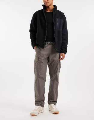 Jack & Jones Loose Tech Cargo Pants In Gray