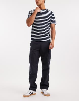 Jack & Jones Loose Tech Cargo Pants In Black