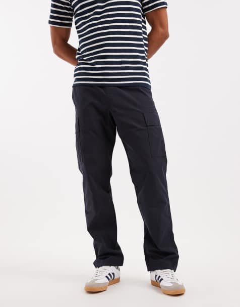 Jack & Jones loose tech cargo trousers in navy