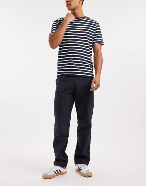 Jack & Jones loose tech cargo trousers in navy, 2 of 5