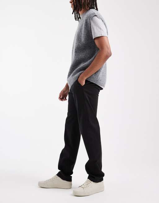 Jack & Jones - Losse chino met geplooide voorkant in zwart , 3 van 5