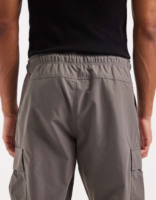 Jack & Jones - Losvallende cargobroek van technische stof in grijs, 4 van 5