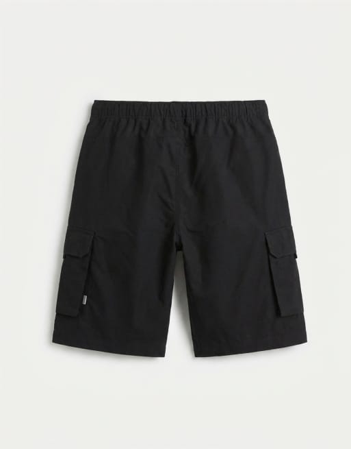 Jack & Jones - Losvallende cargoshort met trekkoord in zwart, 6 van 7