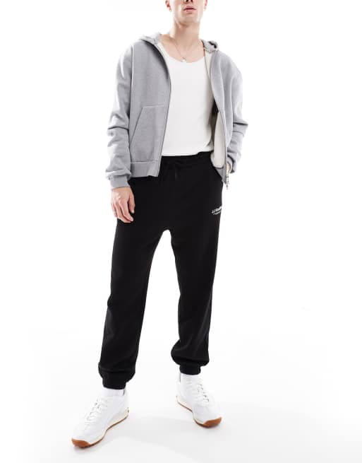 Jack & Jones - Losvallende joggingbroek met logo in zwart, 5 van 5