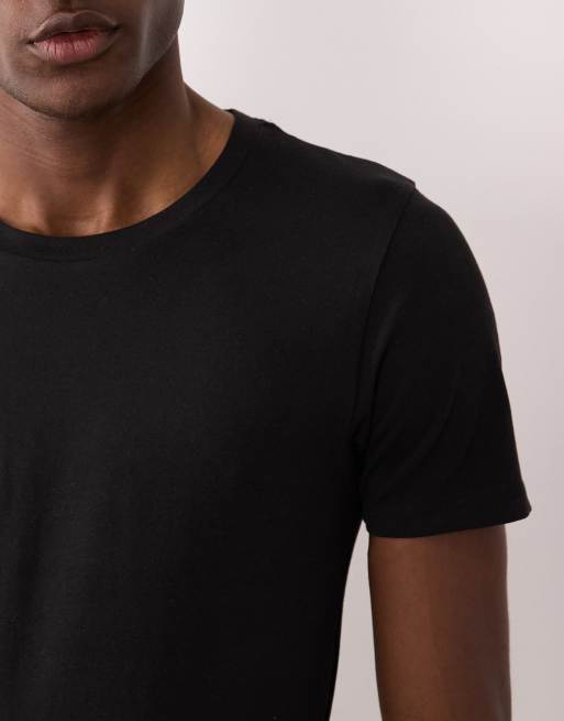 Jack & Jones - Lot de 2 t-shirts moulants - Blanc et noir, 3 de 5