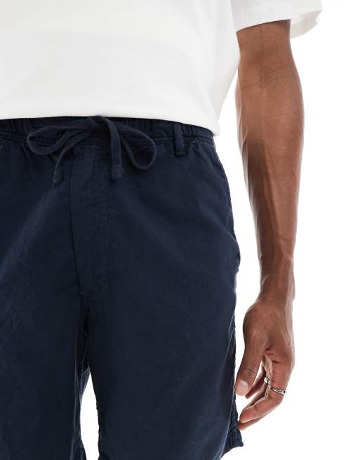Jack & Jones - Lot de 2 shorts en lin mélangé - Bleu marine et beige, 5 de 5