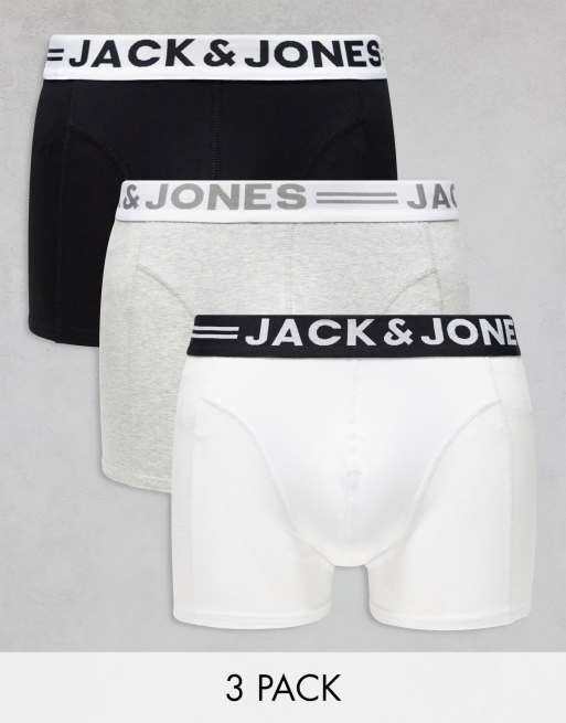Jack & Jones - Lot de 3 boxers - Multicolore