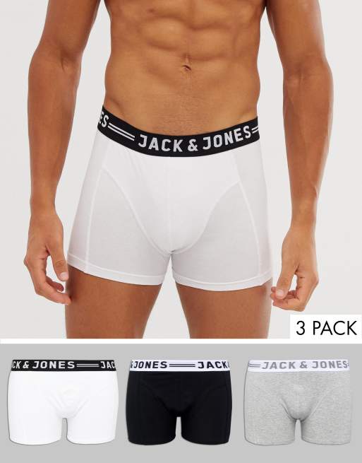 Jack & Jones - Lot de 3 boxers - Multicolore