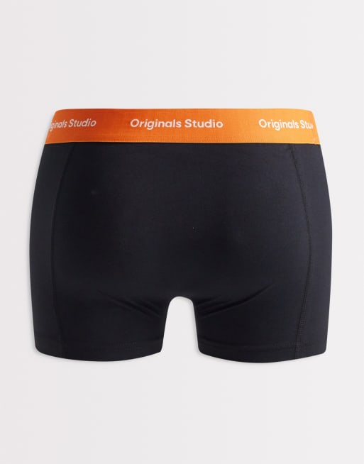 Jack & Jones - Lot de 3 boxers à logo Originals Studio - Noir/bleu marine, 2 de 3