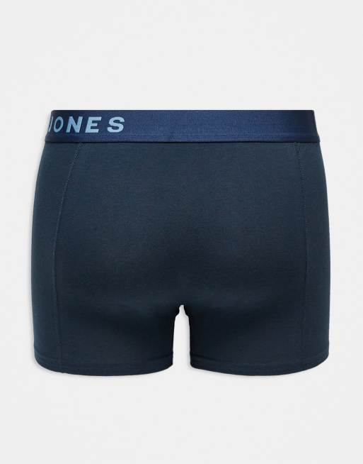 Jack & Jones - Lot de 3 boxers à logo - Rouge, bleu et gris, 2 de 3