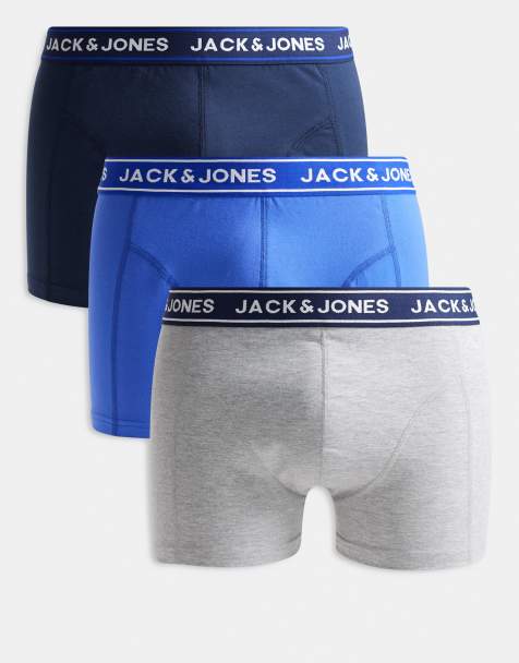 Jack & Jones - Lot de 3 boxers - Bleu mélangé - view 1