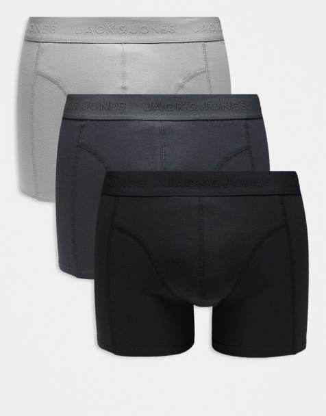 Jack & Jones - Lot de 3 boxers - Noir et gris - view 1