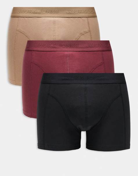 Jack & Jones - Lot de 3 boxers - Noir/rouge - view 1