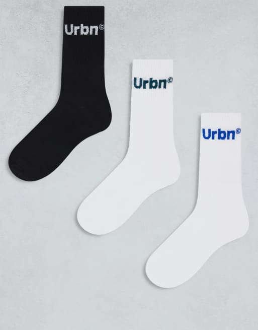 Jack & Jones - Lot de 3 paires de chaussettes de sport - Multicolore
