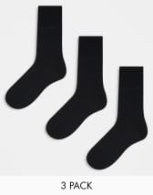 Jack & Jones - Lot de 3 paires de chaussettes de tennis - Noir - view 1