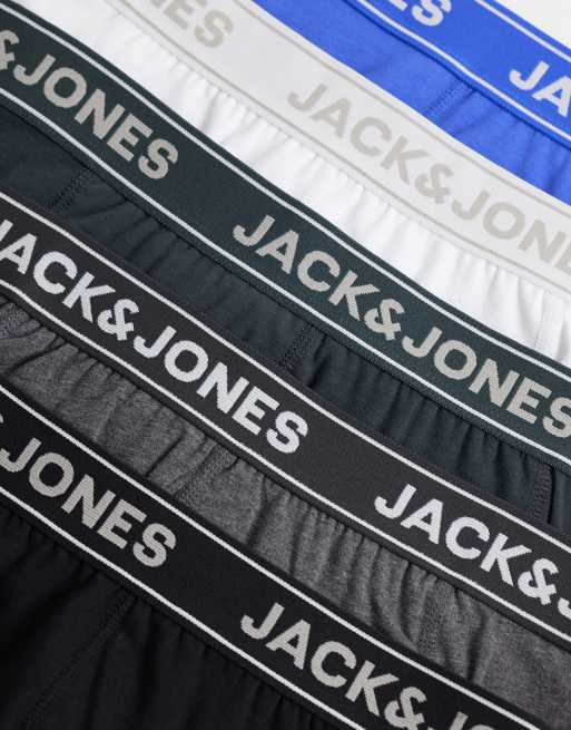 Jack & Jones lot de 5 boxers noirs, bleus et gris, 2 de 3
