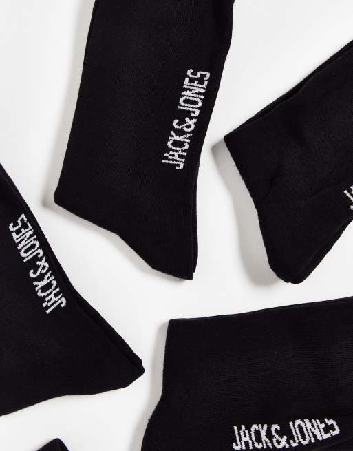 Jack & Jones - Lot de 5 paires de chaussettes de sport à logo - Noir, 2 de 4