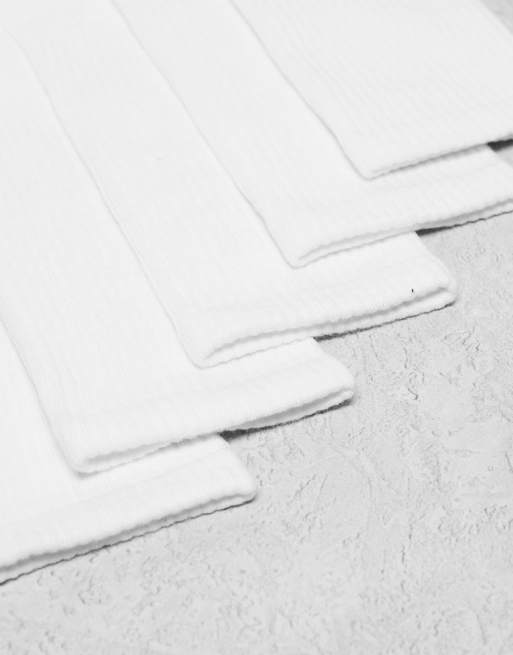 Jack & Jones - Lot de 5 paires de chaussettes de tennis - Blanc, 2 de 4