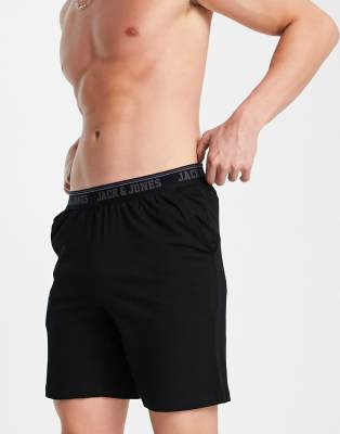 Jack & Jones lounge shorts in black  - ASOS Price Checker