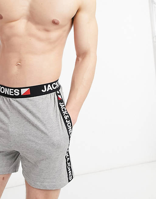 Jack & Lounge-shorts med logo-taljebånd i grå | ASOS