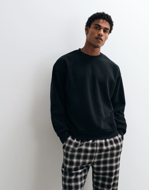 Jack & Jones lounge sweatshirt in black, 2 of 5