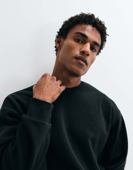 Jack & Jones lounge sweatshirt in black, 4 of 5